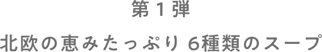 第1弾北欧の恵みたっぷり6種類のスープ