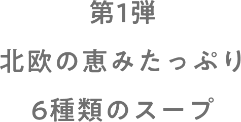 第1弾北欧の恵みたっぷり6種類のスープ