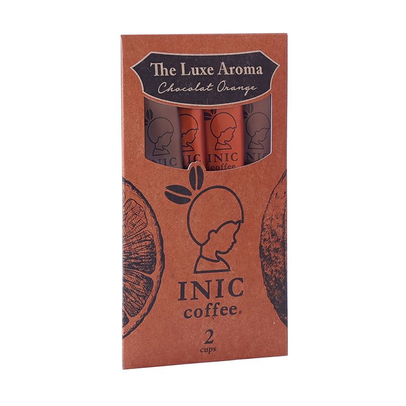 イニックコーヒー ショコラオランジュ2カップスのパッケージ写真