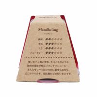 INIC coffeeゼリー　マンデリンのパッケージ裏面味わい評価