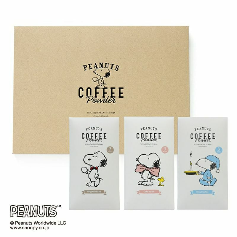 スヌーピー コーヒースティック 3本入 ／ オリジナルブレンド〔PEANUTS/コーヒーギフト〕