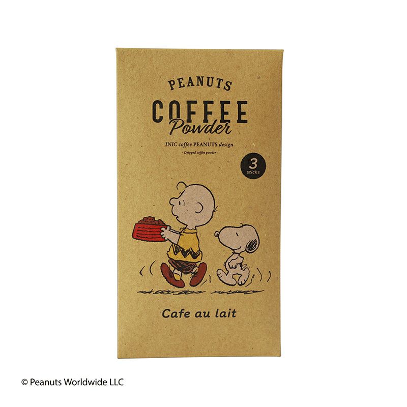 スヌーピー コーヒースティック 3本入 ／ カフェオレ専用〔PEANUTS/コーヒーギフト〕