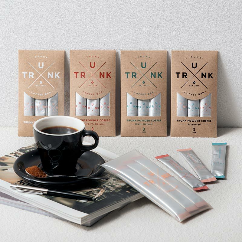 TRUNK COFFEE オリジナル TRUNK POWDER COFFEE ブラジル 3本