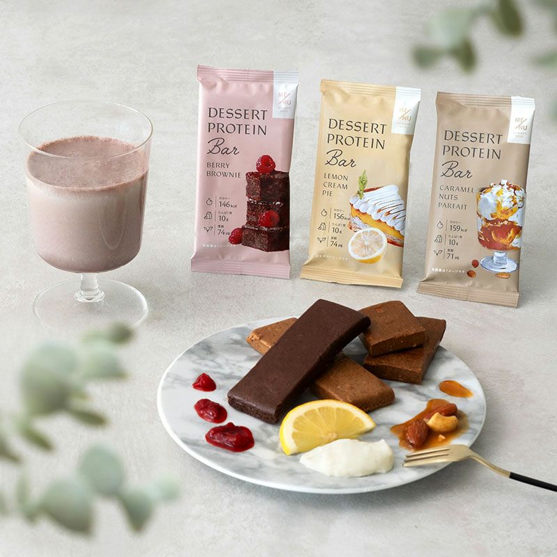 WOMAN'S BASEデザートプロテインバー バリエーション