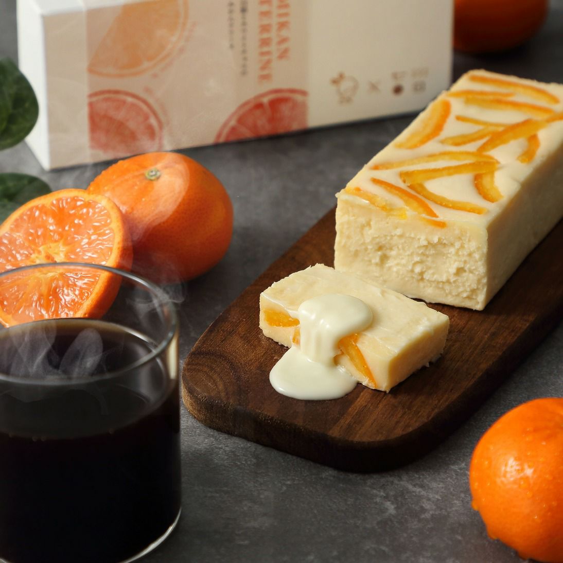 みかんテリーヌの断面